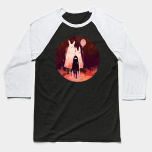 Ghost Bunnies Baseball T-Shirt